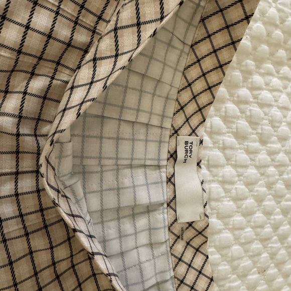 Tory Burch Black and Cream Grid Mini Skirt - Picture 5 of 6